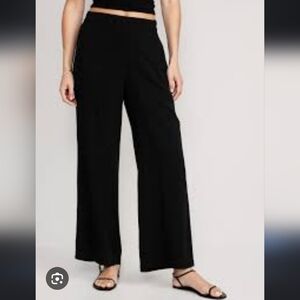 Old navy Playa wide leg pant size large black like new